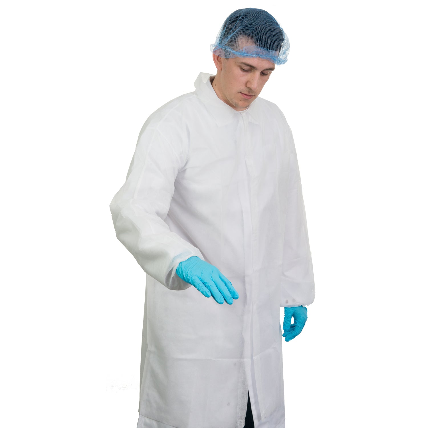 Non Woven Visitor Coats With Elasticated Cuffs - Box Of 50