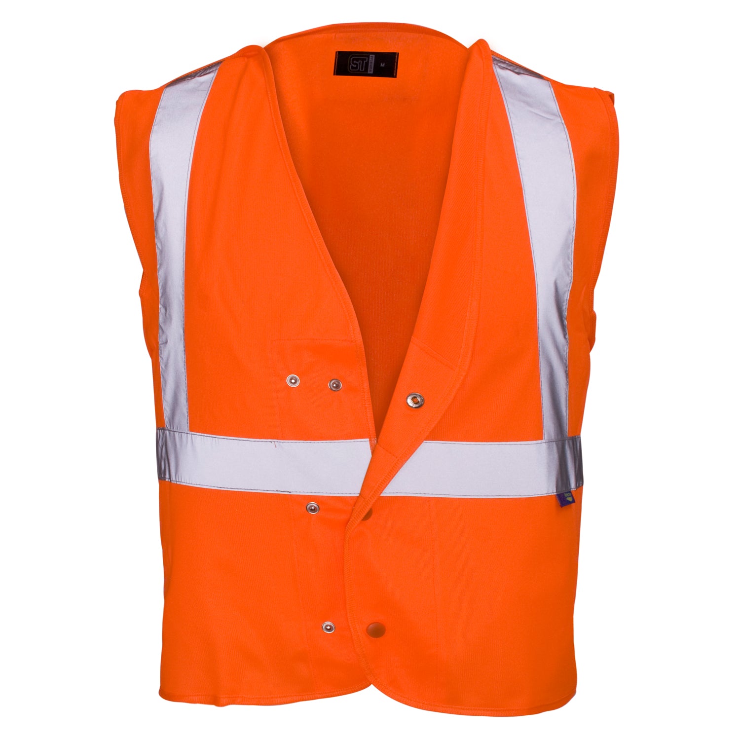 Hi Vis Orange Tricot Tracker Underground Vest - Class 2 - MIDI