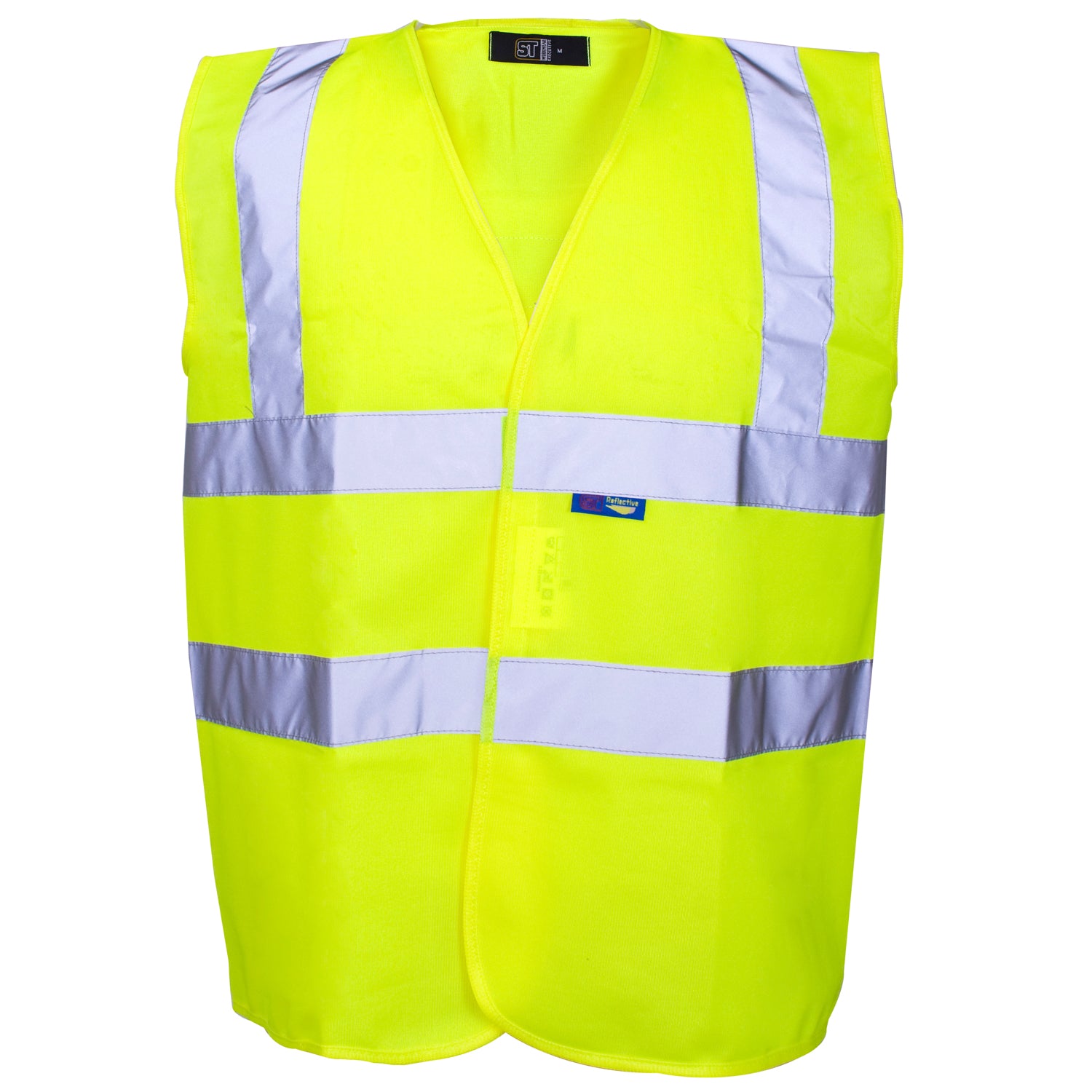 Hi Vis Vest - Yellow Binding - Velcro - Class 2 Protection