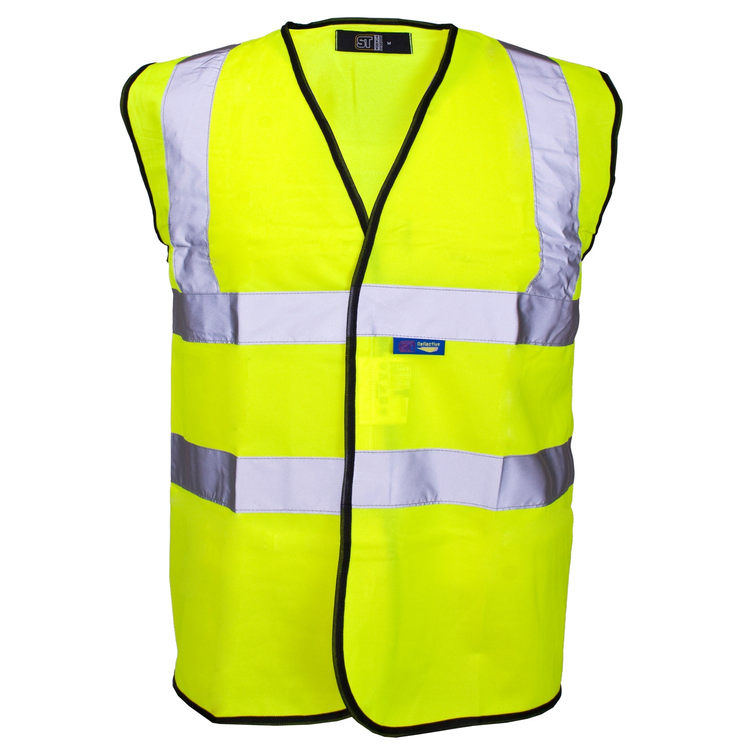 Hi-Vis Vest - Yellow With Black Edging - Class 2 - Velcro