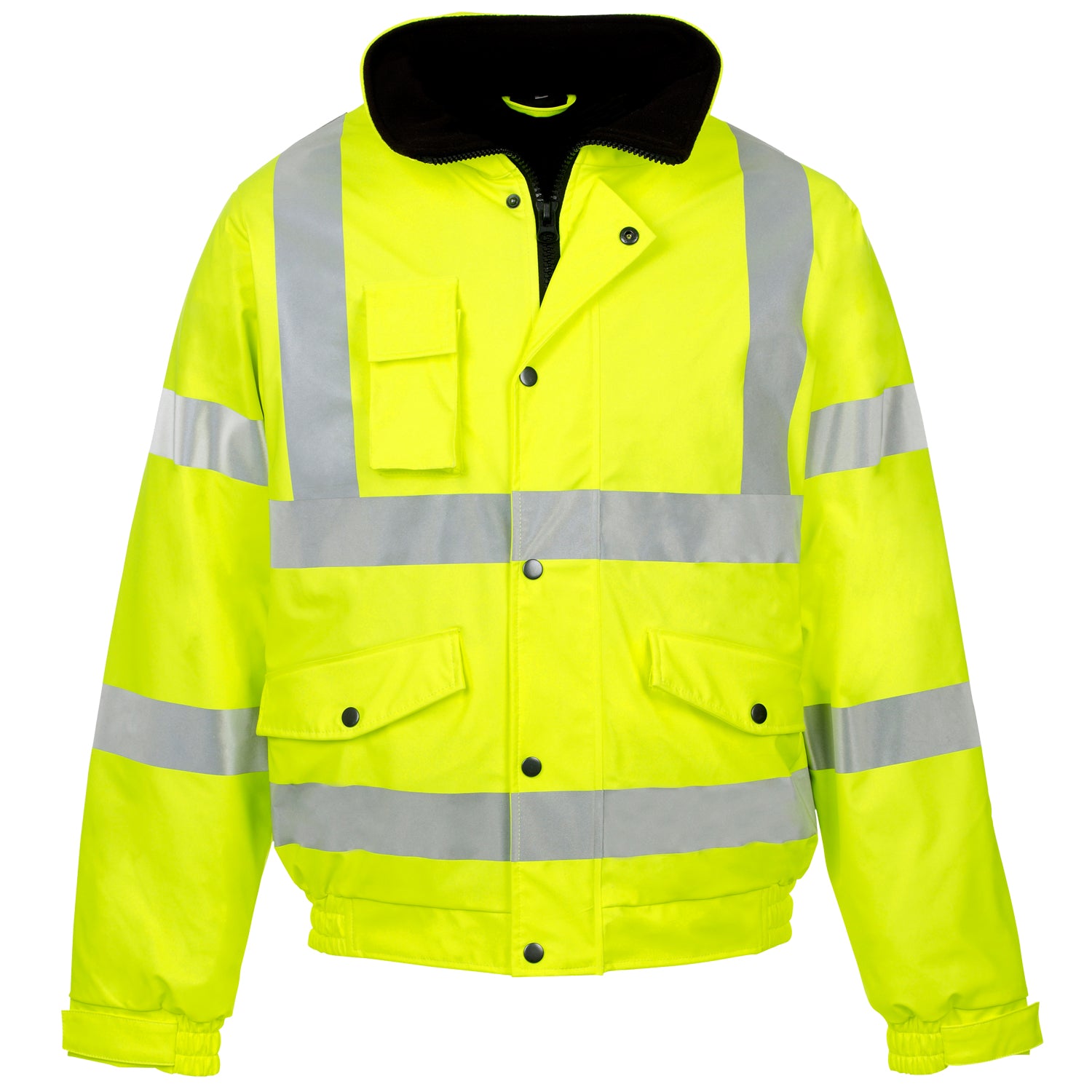 Hi Vis Storm-Flex Yellow PU Bomber Jacket