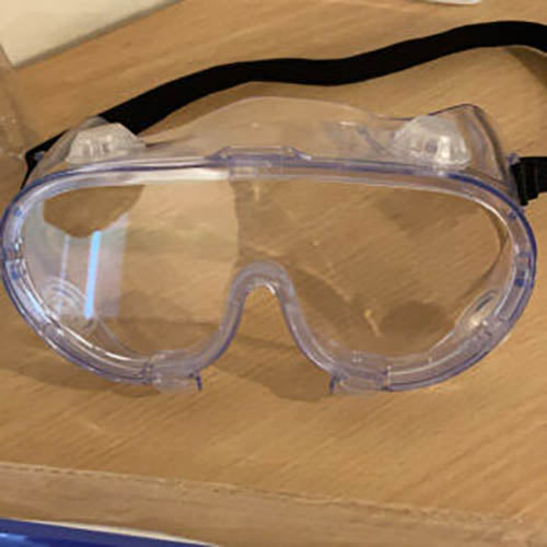 plastic safety goggles