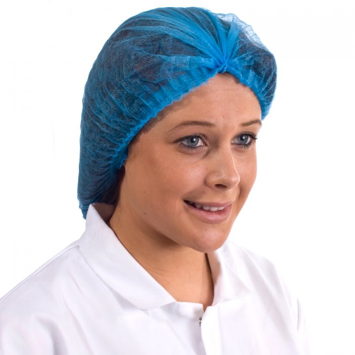 Non-Woven Mob Caps - Blue Pack of 100