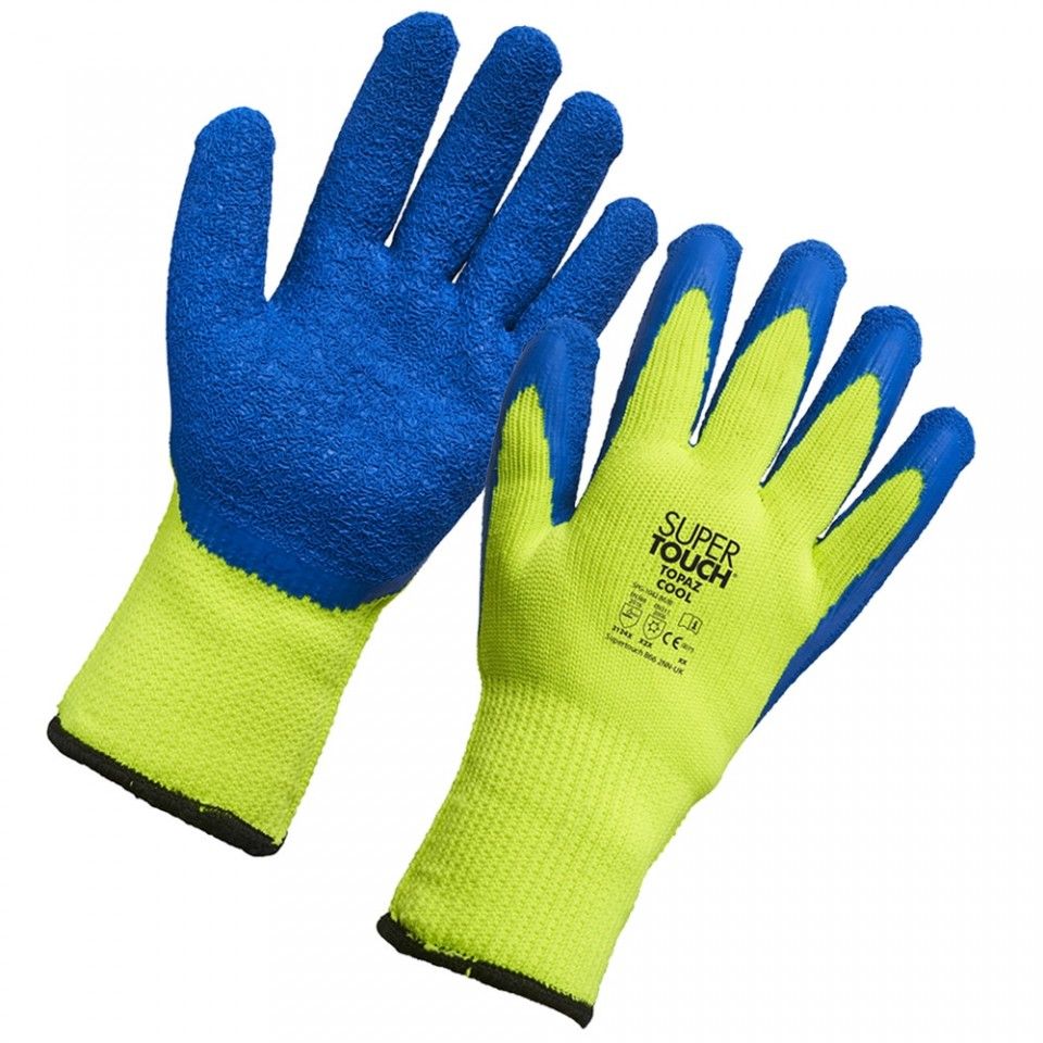 topaz cool gloves blue/yellow