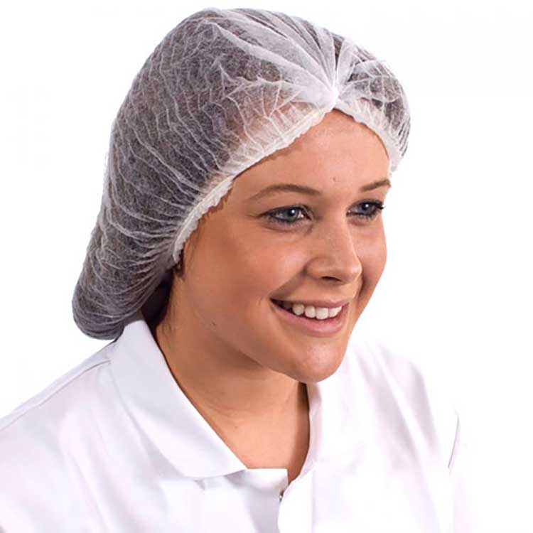 supertouch non woven white mob cap