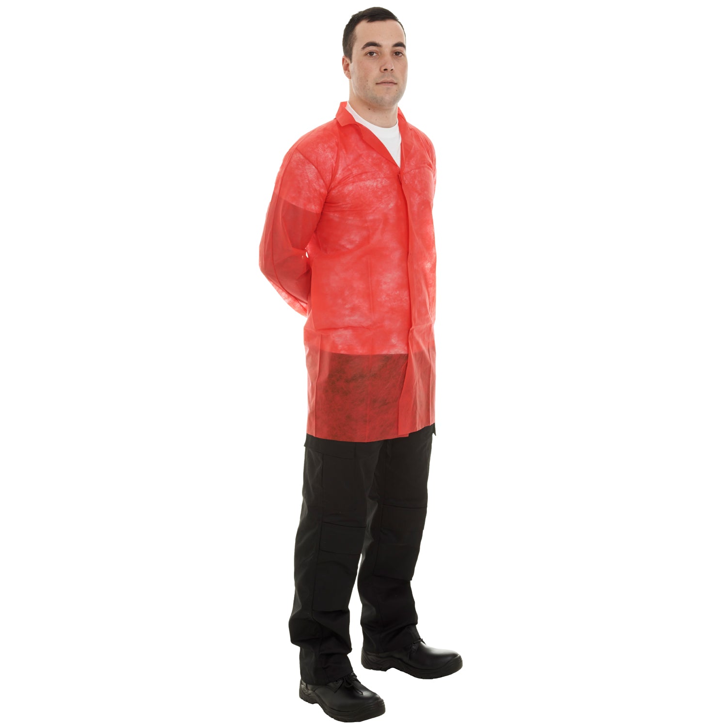 Supertouch Non Woven Visitor Coats - Velcro Fasteners - 50pieces