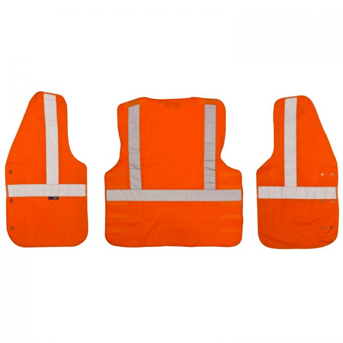 Hi Vis Orange Tricot Tracker Underground Vest - Class 2 - MIDI
