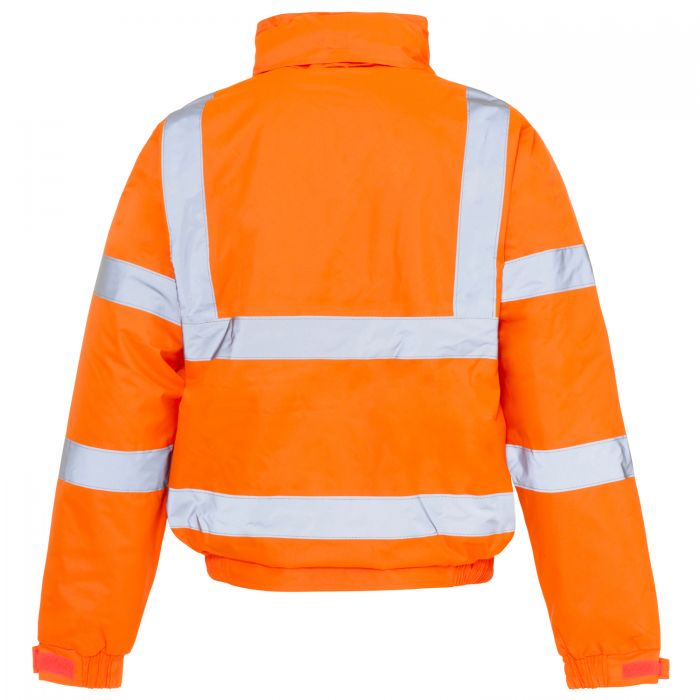 Orange Hi Vis Bomber Jacket - Standard Storm By Supertouch