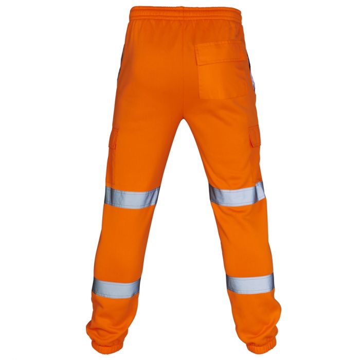 orange and navy hi vis jogging bottoms