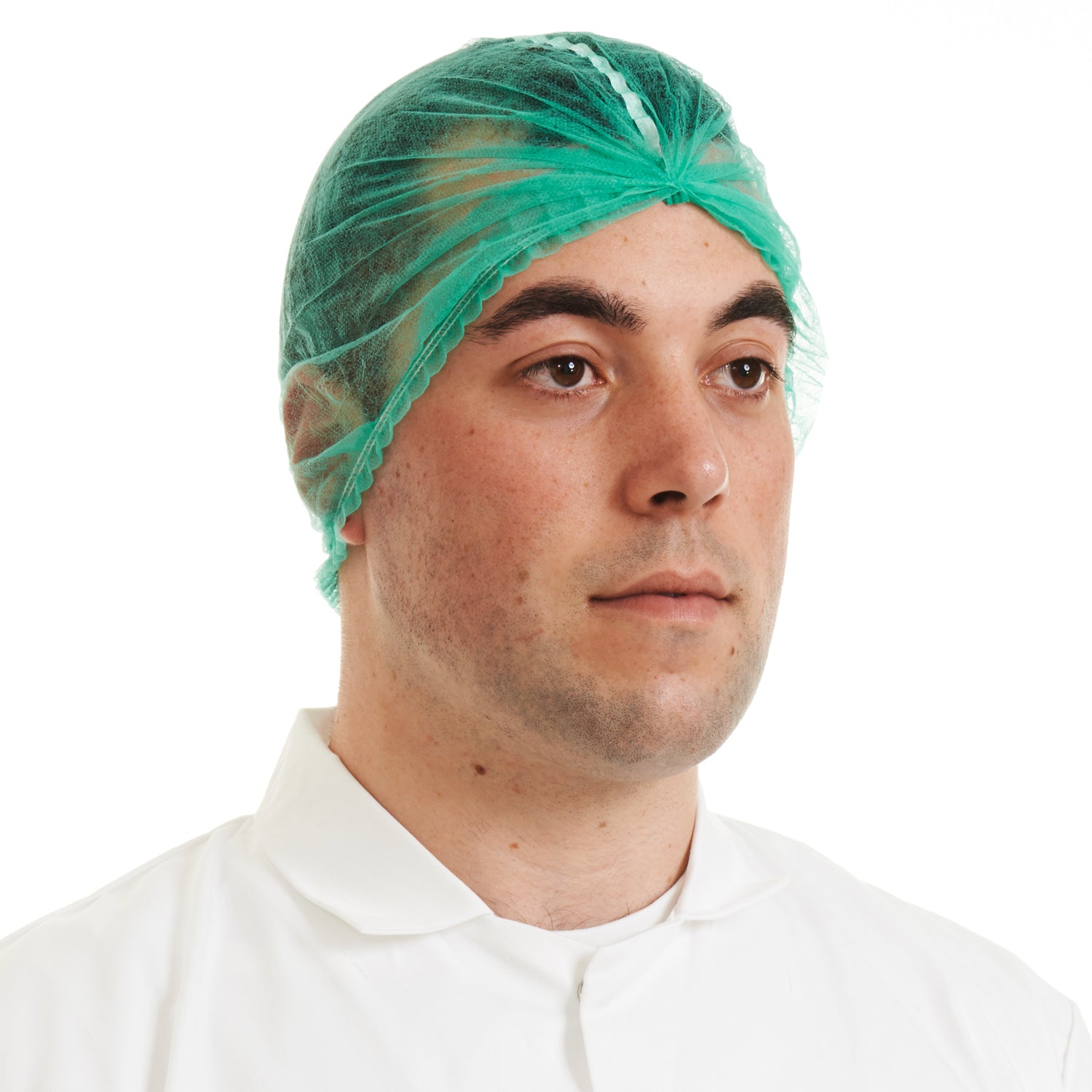 green hair cap