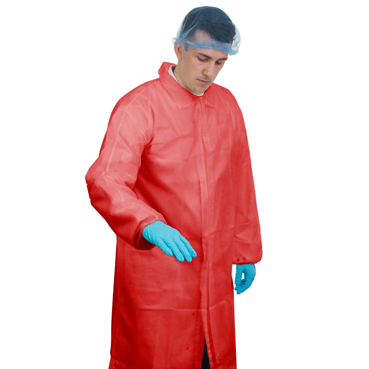 Non Woven Visitor Coats With Elasticated Cuffs - Box Of 50
