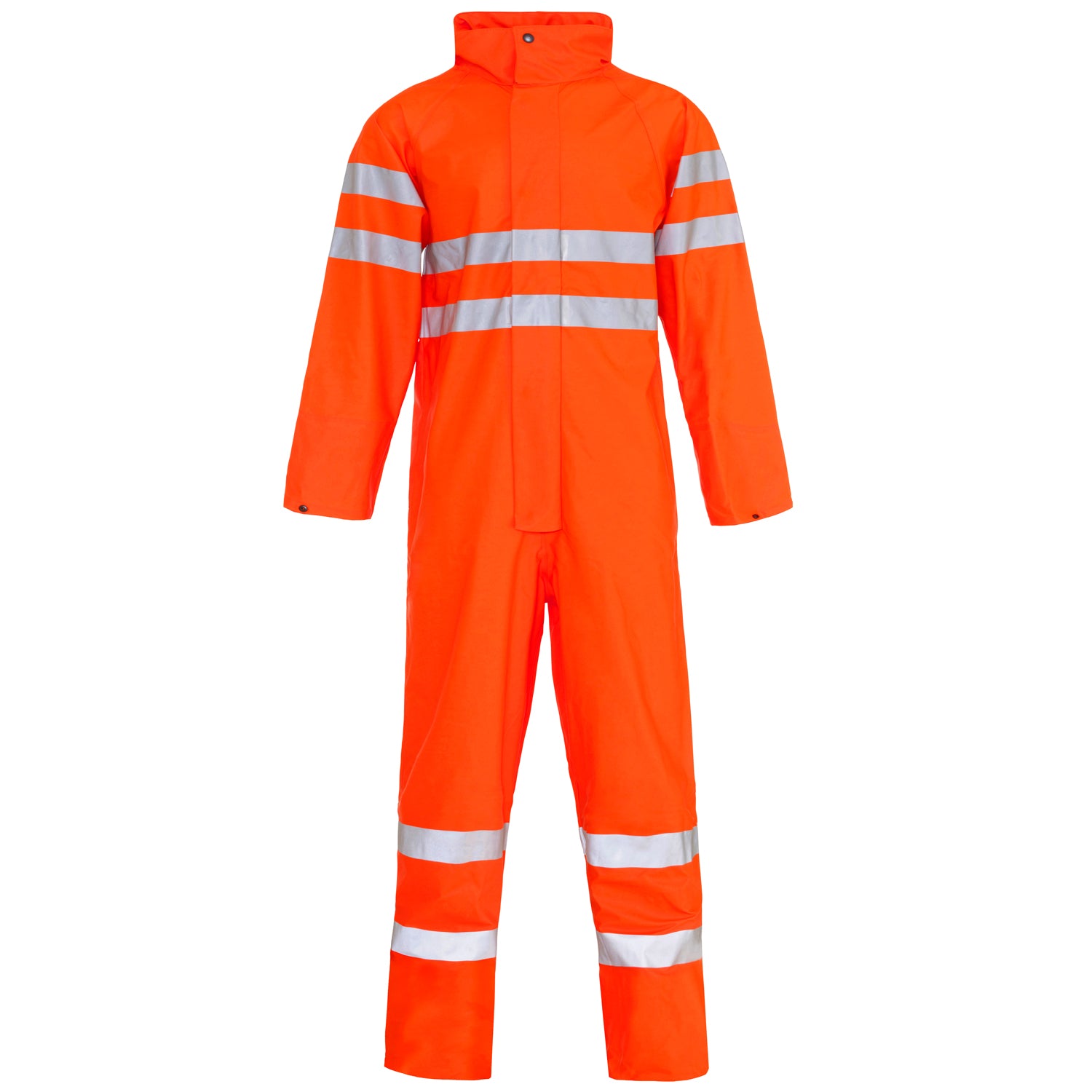 Hi Vis Stormflex PU Coverall - Breathable - Zip Fastening - Orange