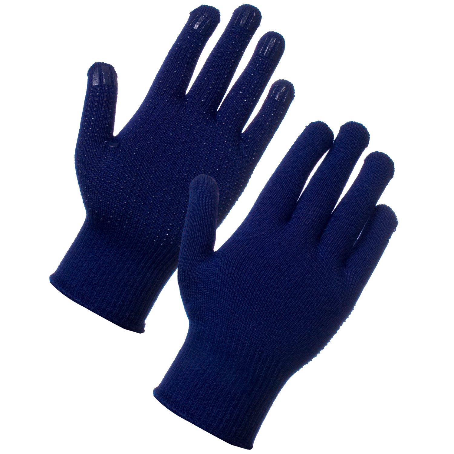 Blue Superthermal Gloves with Blue PVC Dot