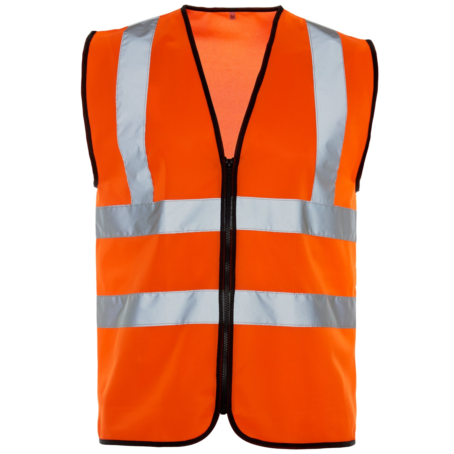 Hi Vis Standard Zipped Orange Vest - Class 2