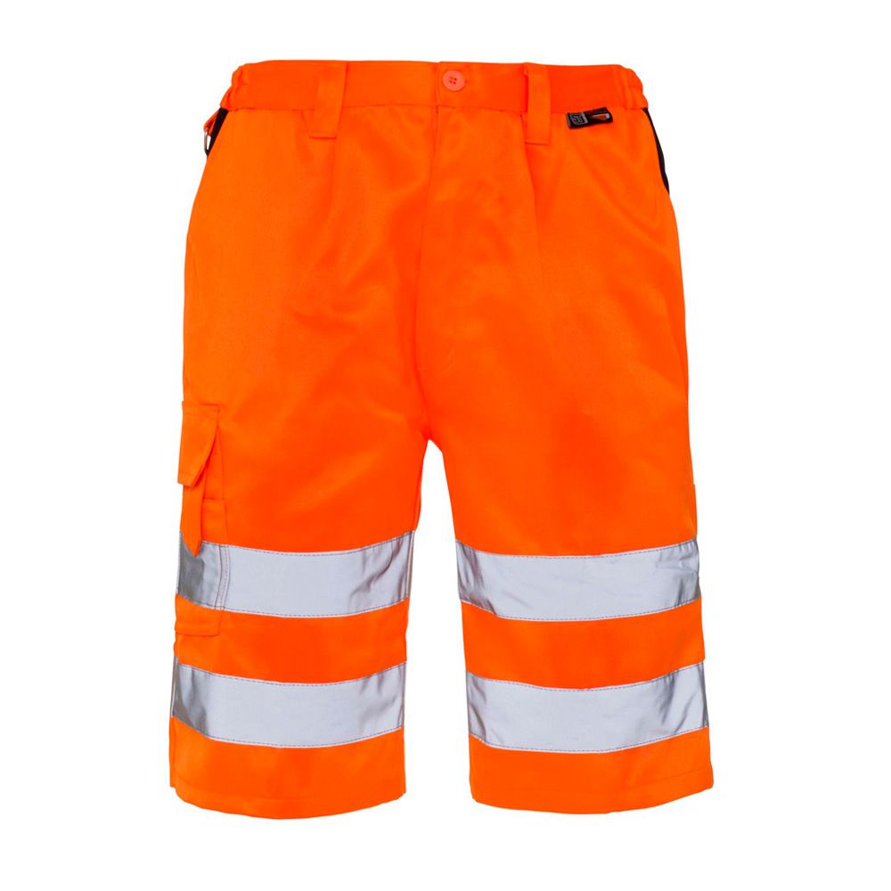 Hi Vis Shorts - Orange Top Orange Bottom - Two Bands 280gsm