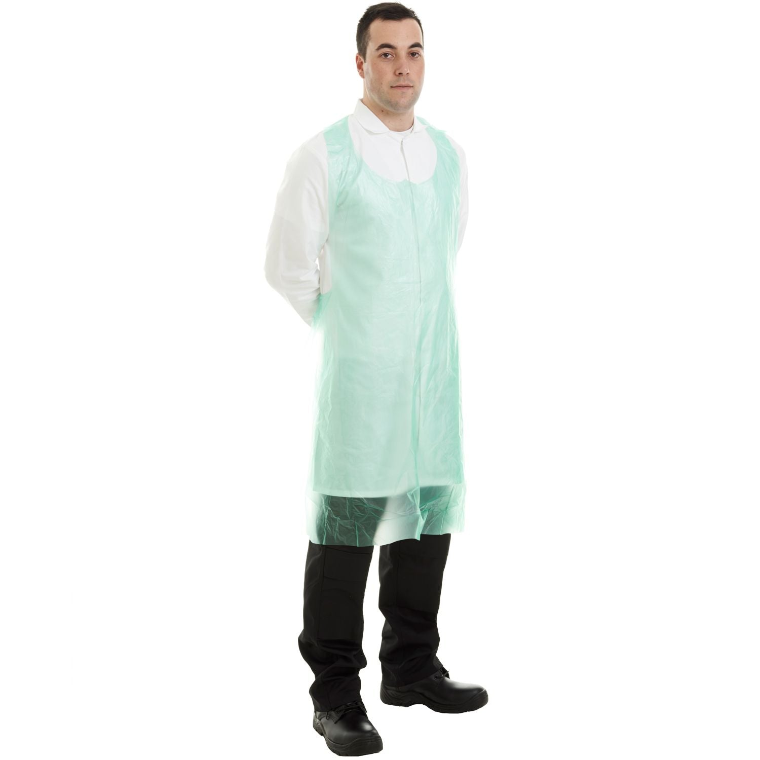 PE Disposable Apron On A Roll - 20mu Thick - 5 x Rolls Of 200 Per Case