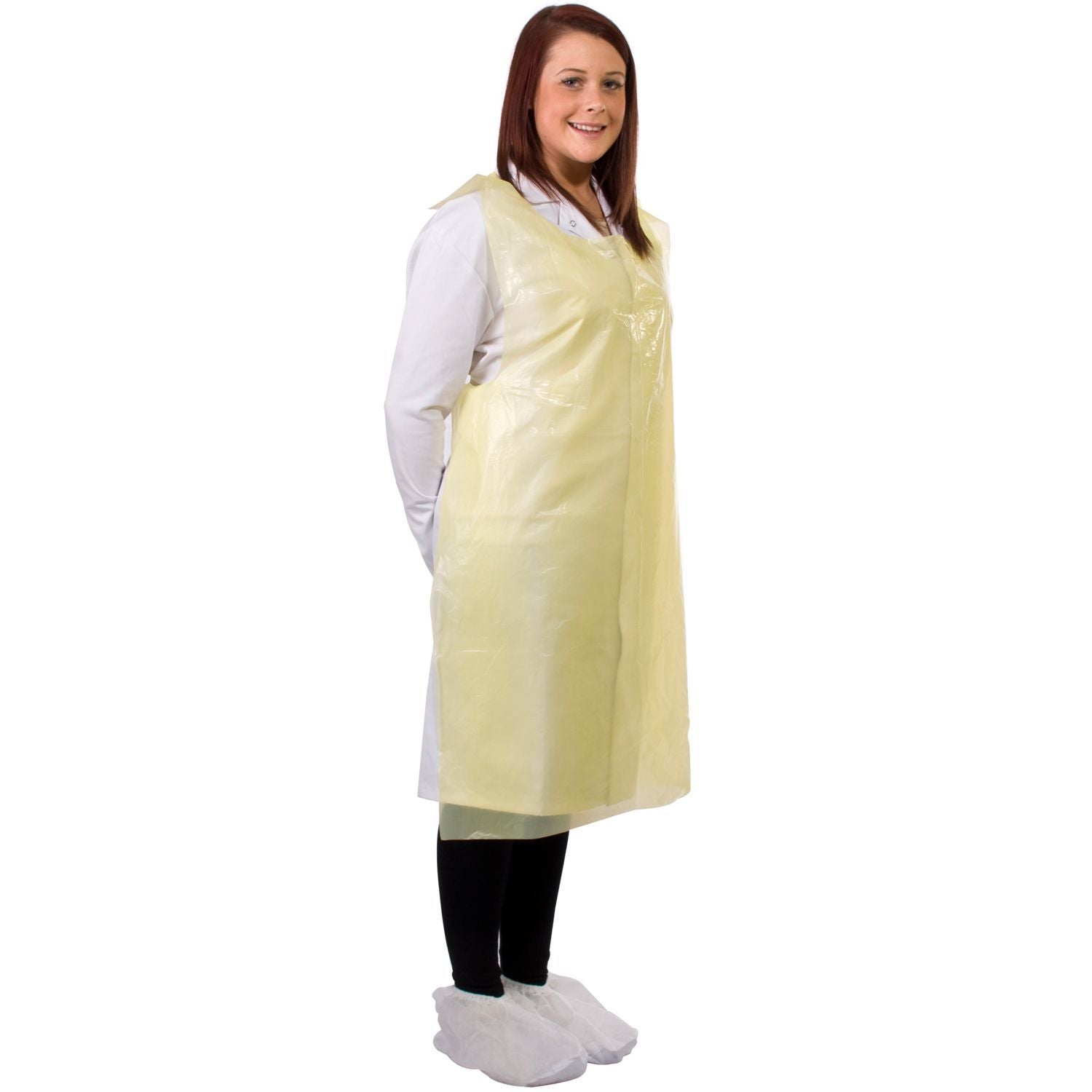 PE Disposable Apron On A Roll - 30mu Thick - 5 X Rolls Of 200 Per Case