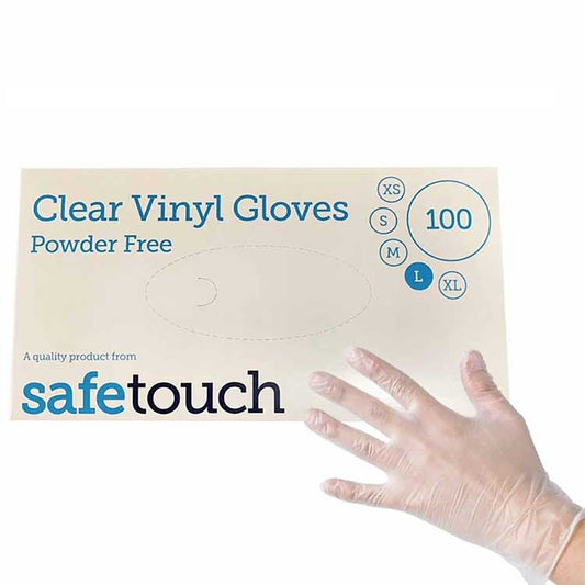 safetouch powder free vinyl gloves