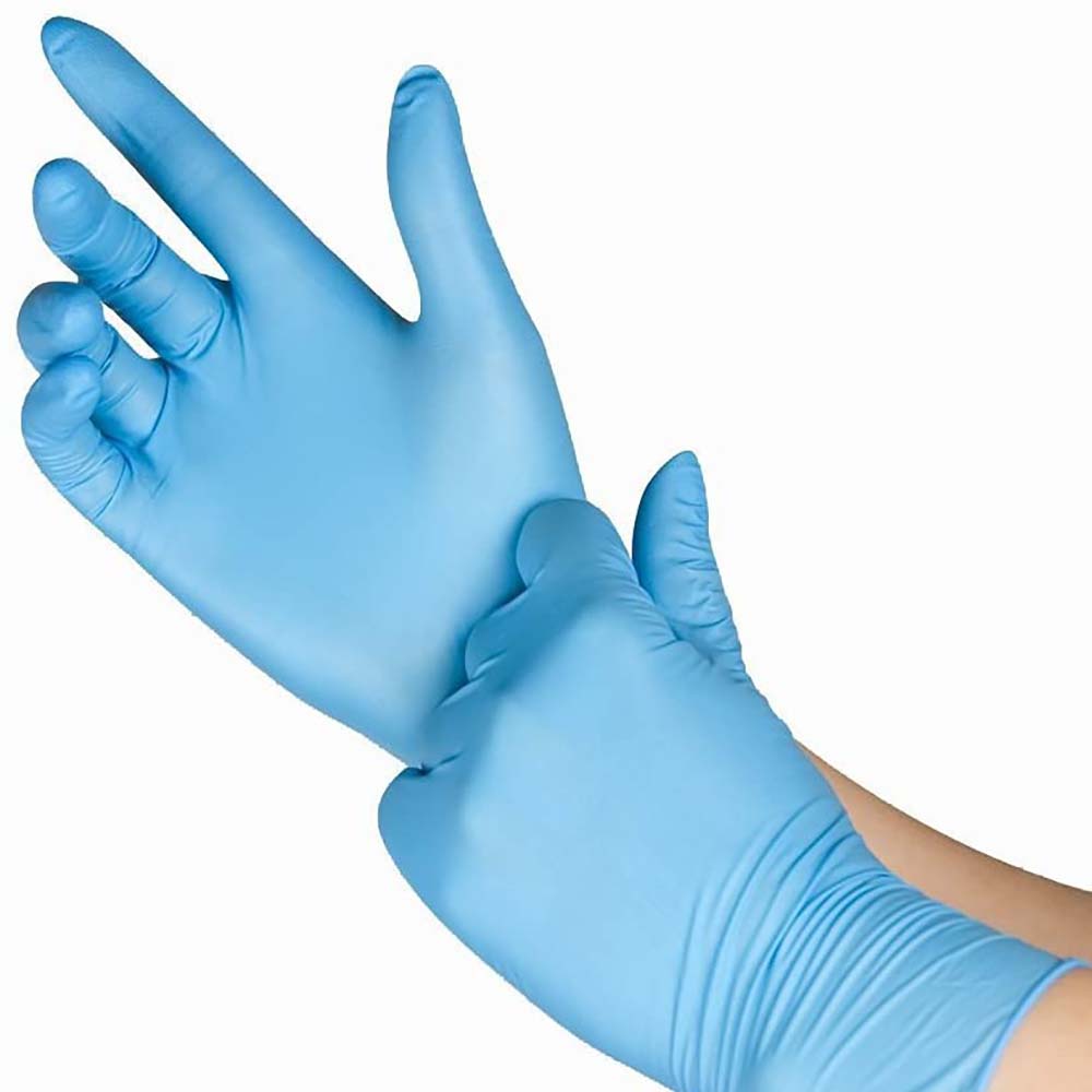 Safetouch Powder Free Blue Nitrile Gloves (Box Of 100)