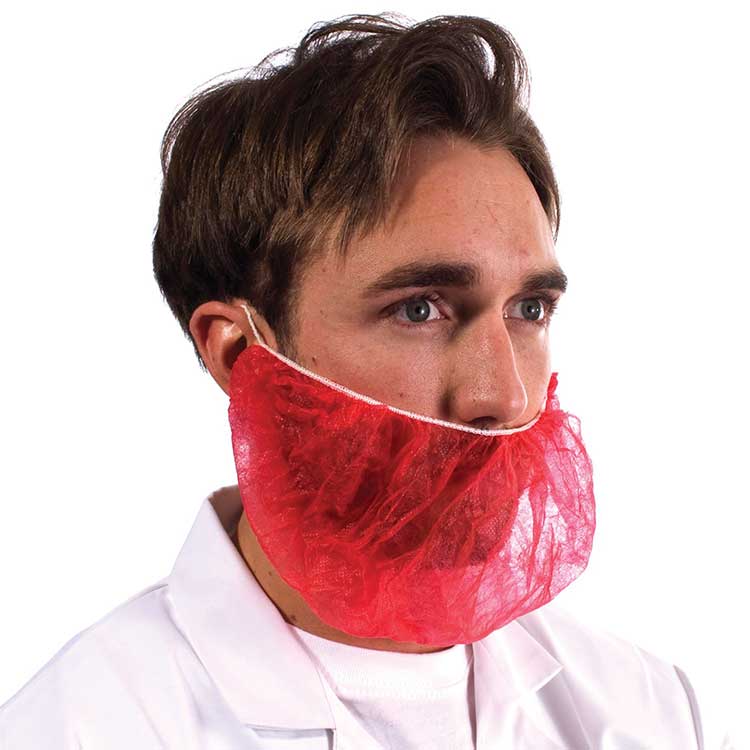 supertouch beard cover in red