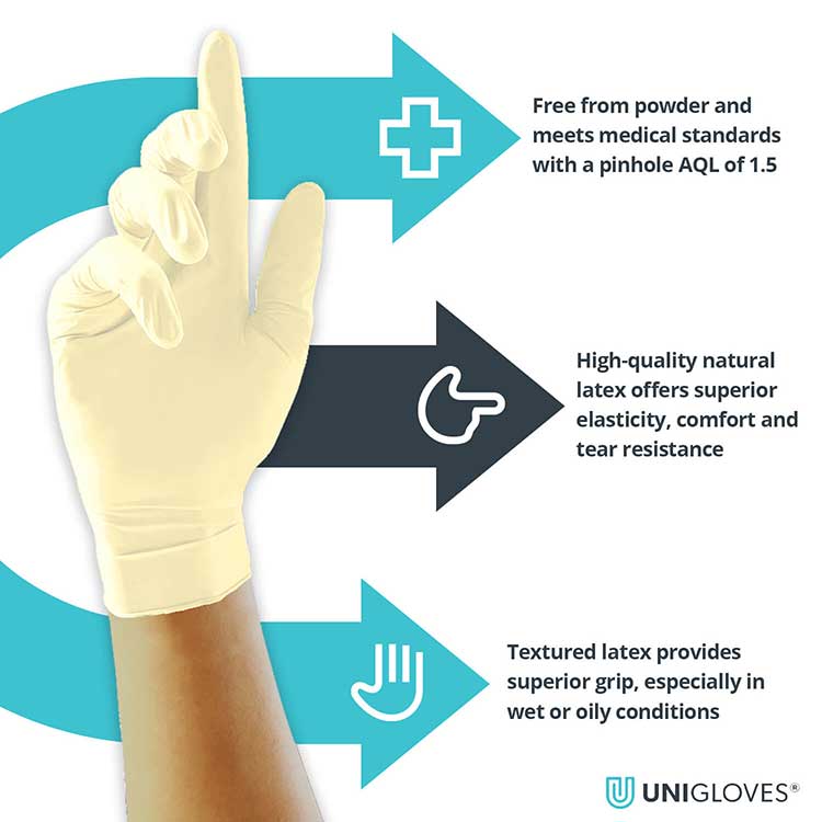 latex disposable gloves